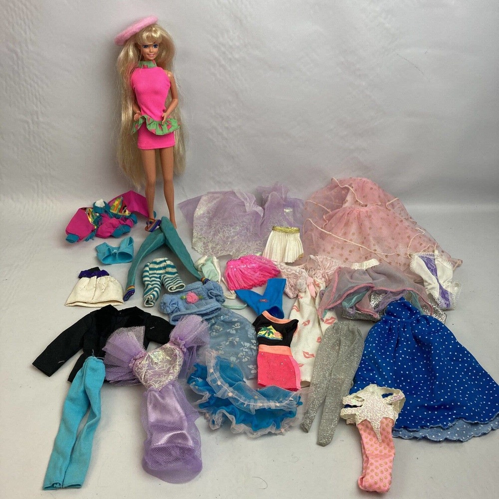 Vintage 80s 90s Barbie Doll Clothes Accessories Large Mixed Lot